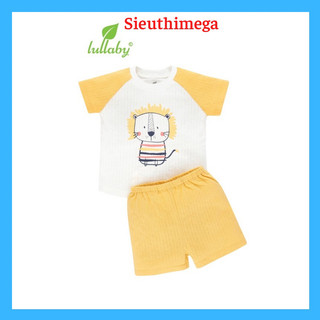 Bộ cộc bé trai - bé gái vải thông hơi tay raglan Lullaby– NH625P