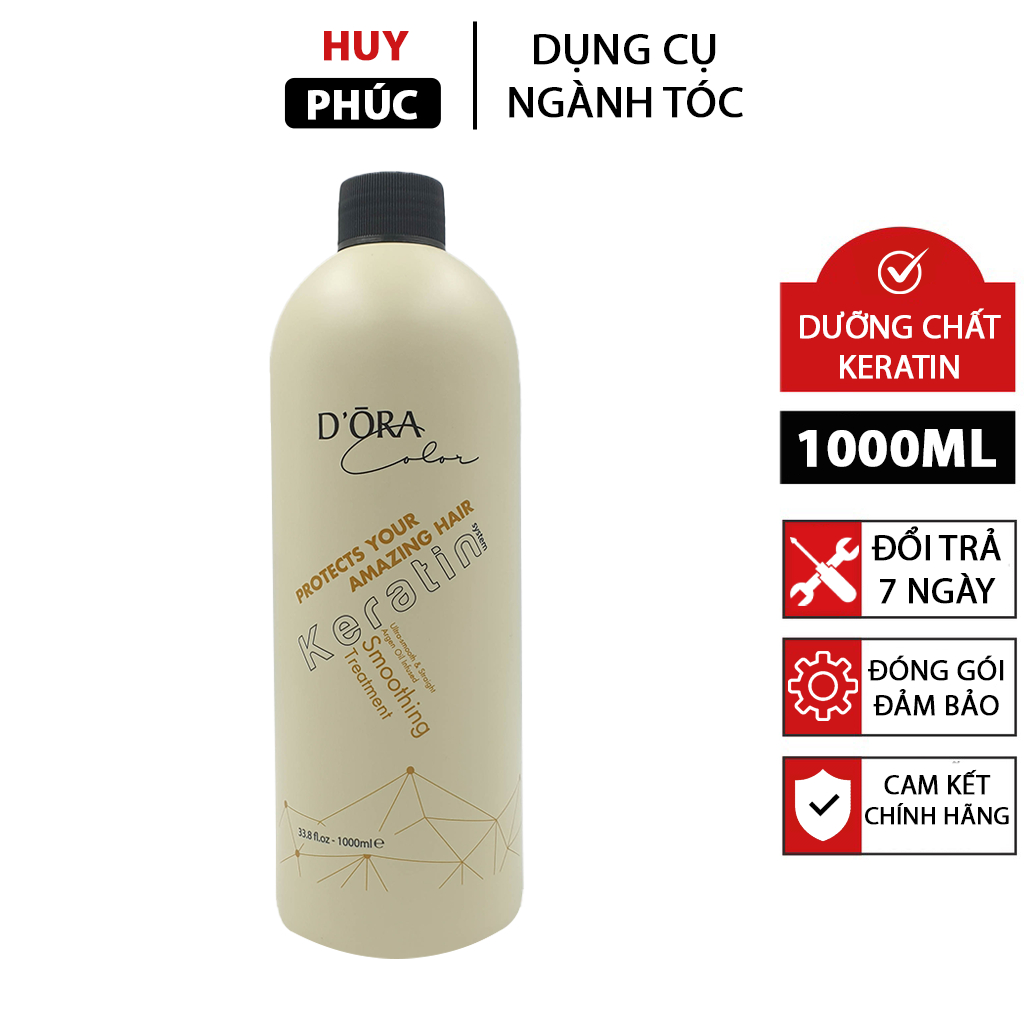 Keratin DORA phục hồi tóc hư nát 1000ml chính hãng ngăn cháy tóc khi vào hóa chất