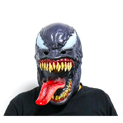 MẶT NẠ VENOM spiderman người nhện trùm đầu hóa trang lè lưỡi kjnh dị Marvel phù hợp cho Halloween hacker