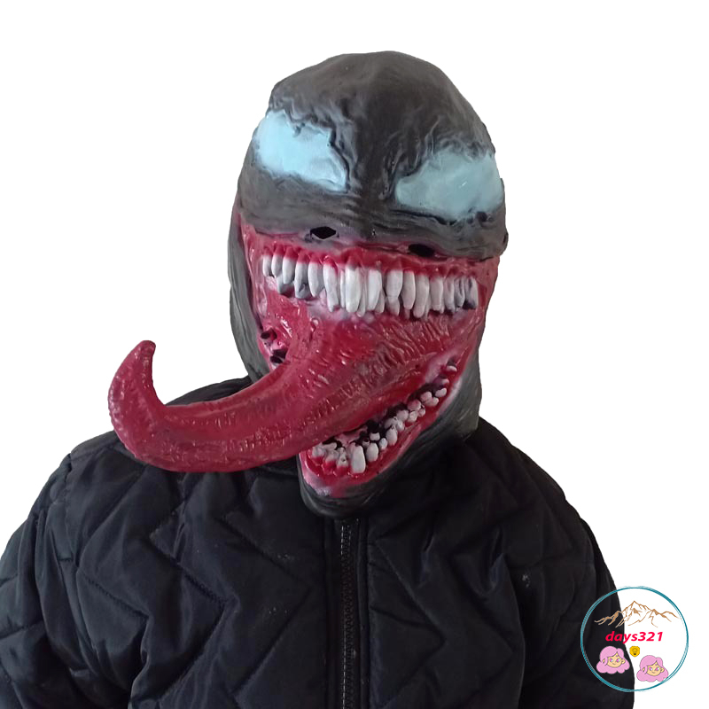 MẶT NẠ VENOM spiderman người nhện trùm đầu hóa trang lè lưỡi kjnh dị Marvel phù hợp cho Halloween hacker