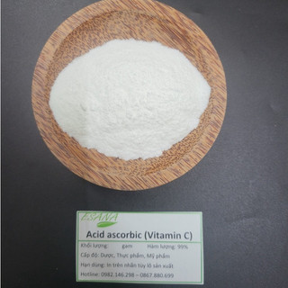 Bột Vitamin C Bột Acid Ascorbic 99% cấp mỹ phẩm thực phẩm