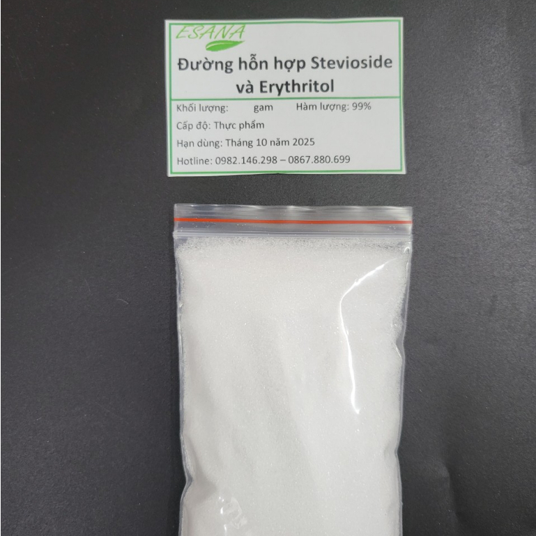 200g Đường ăn kiêng Stevioside và Erythritol cấp thực phẩm