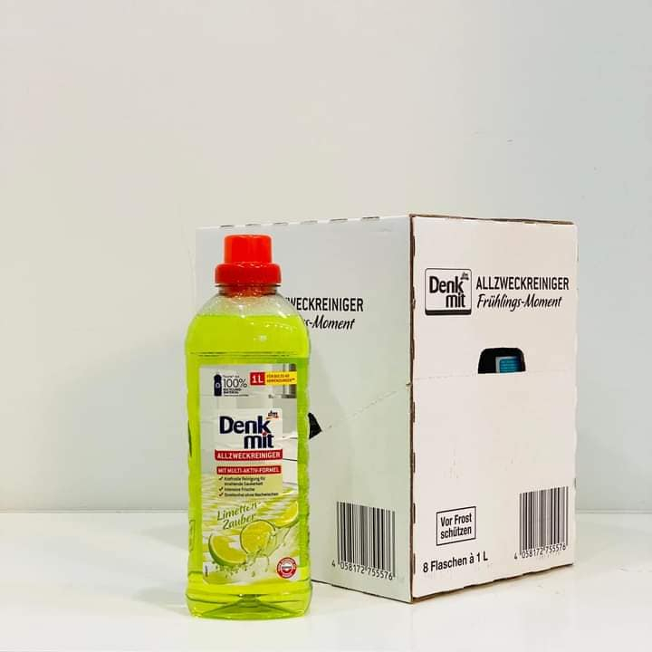 Hàng Đức - Nước lau sàn cao cấp Denkmit dung tích 1L hương hoa/ hương chanh thơm mát