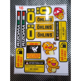 Tem logo decal 3 lớp mã 16