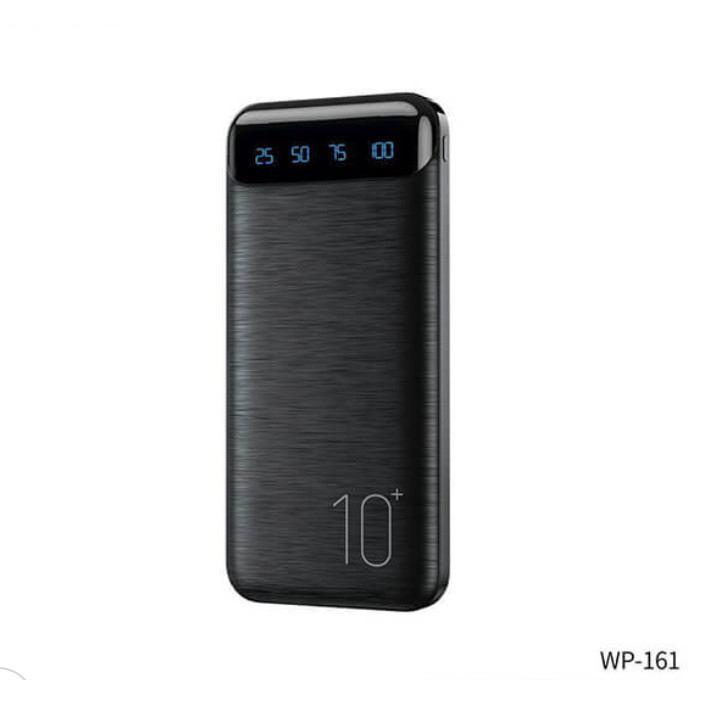 Sạc dự phòng AK161 10000mAh 2 cổng USB màn hình LED hiển thị hỗ trợ sạc nhanh pin dự phòng dùng cho IOS Android