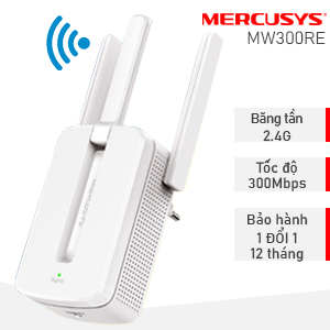 Cục kích sóng wifi Mercusys MW300re ,Bộ phát Mercusys wifi 3 râu cực mạnh ,Cục thu phát hút mở rộng sóng wifi chính hãng | BigBuy360 - bigbuy360.vn