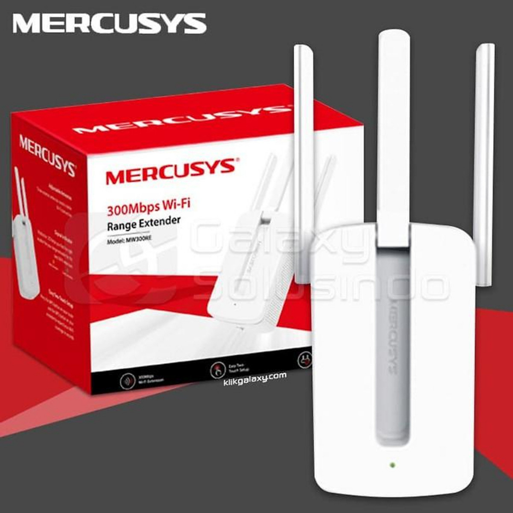 Cục kích sóng wifi Mercusys MW300re ,Bộ phát Mercusys wifi 3 râu cực mạnh ,Cục thu phát hút mở rộng sóng wifi chính hãng
