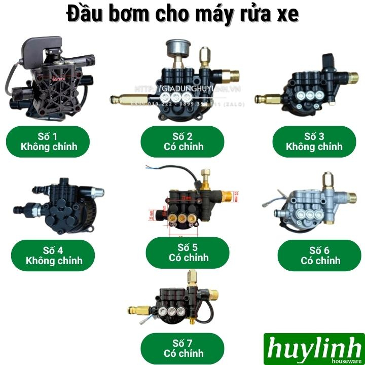 Đầu bơm thay thế cho máy rửa xe các loại [Có chỉnh áp và không chỉnh áp]