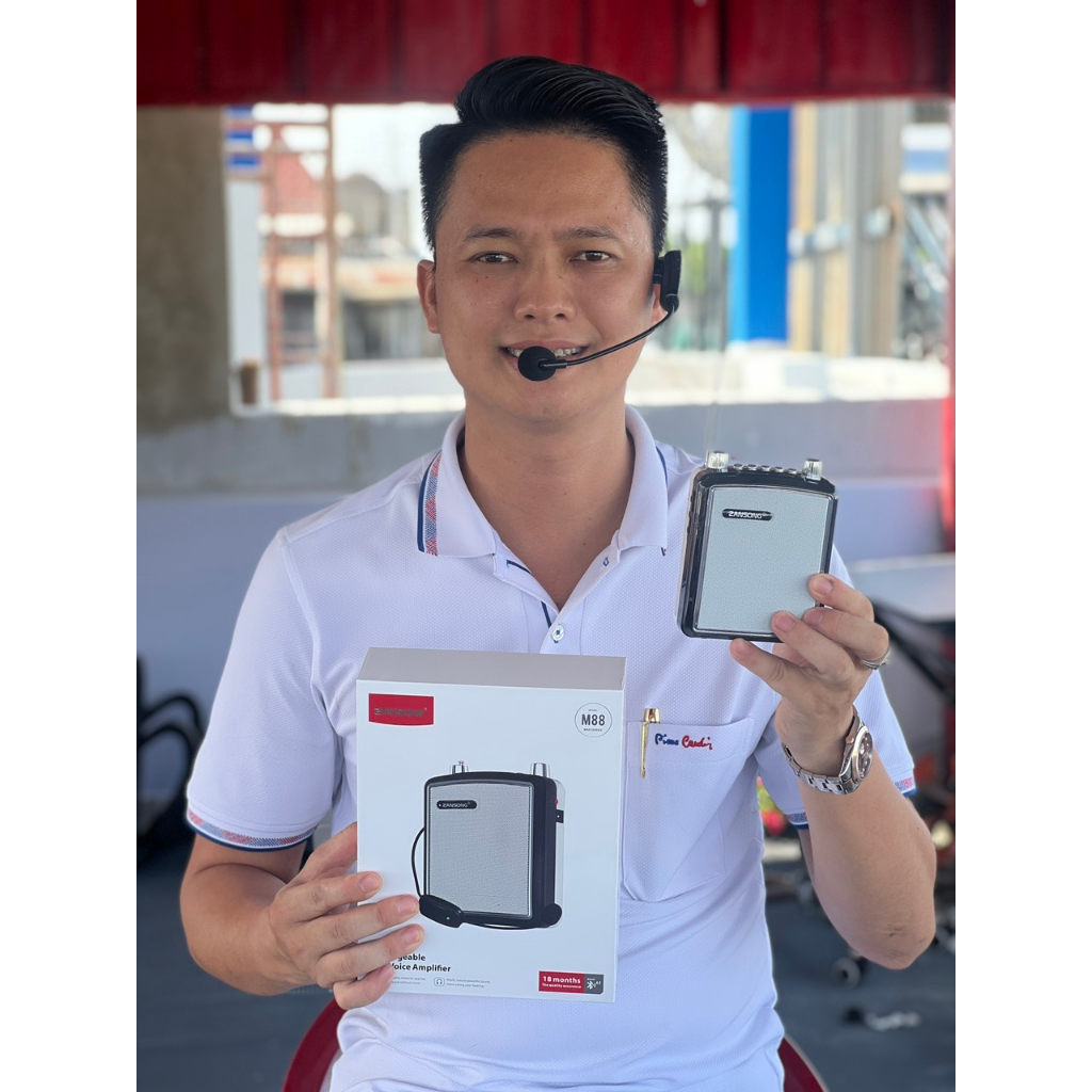 Máy trợ giảng đa năng không dây bluetooth Zansong M88 giá rẻ cho giảng viên, hướng dẫn viên du lịch