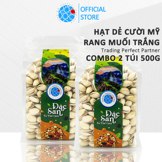Combo 2 túi 500g Hạt Dẻ Cười Mỹ Rang Muối Trading Perfect Partner 500g/túi