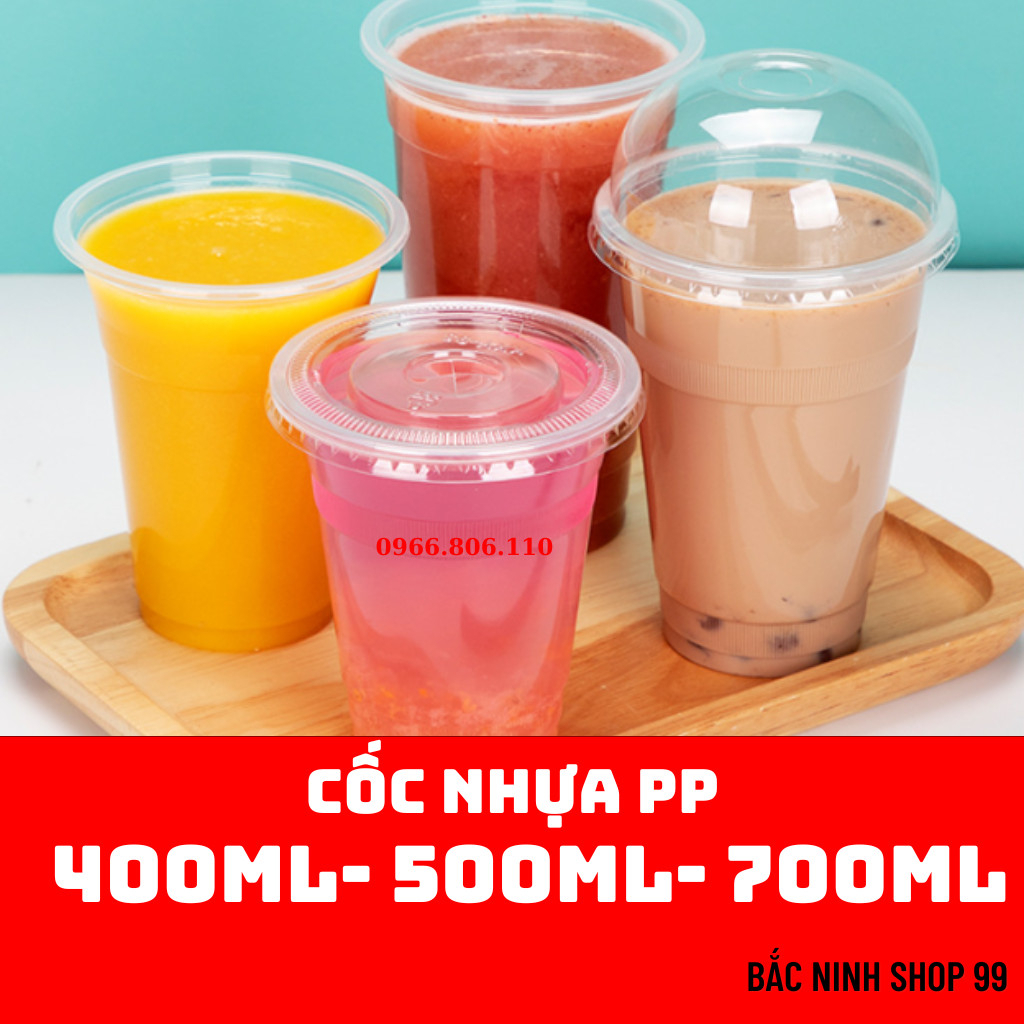 50 Cốc nhựa PP400ml - PP500ml - PP700ml dùng 1 lần