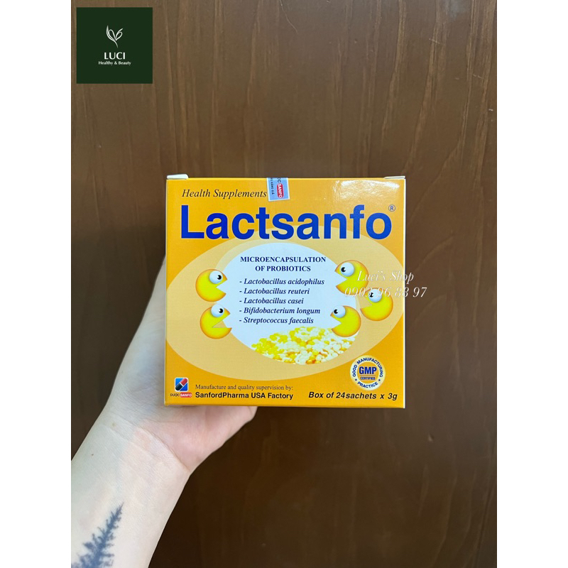 Men vi sinh Lactsanfo giảm ngay chướng bụng, đầy hơi, tiêu chảy tức thì, giảm táo bón, giúp ăn ngon