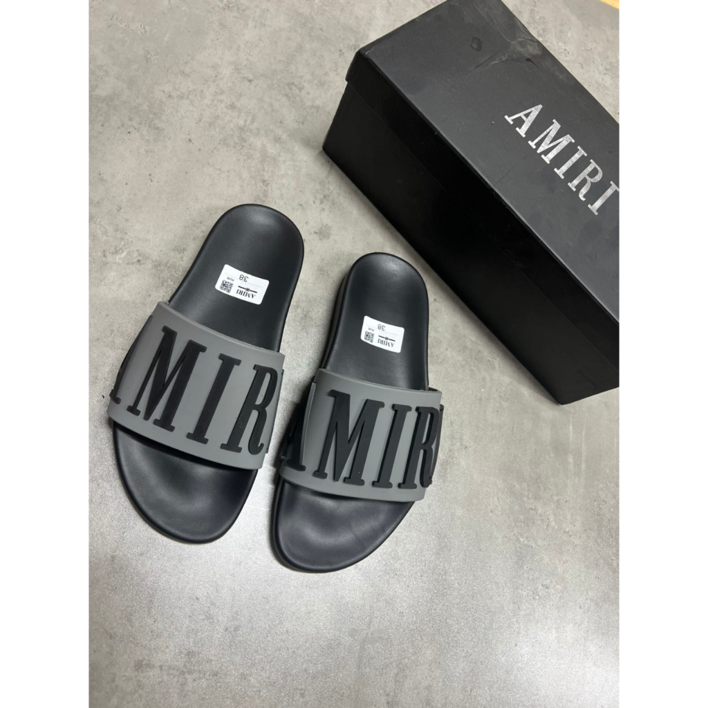 Dép Nam Quai Ngang Amiri OFF White Cao Cấp, Dép Nam đủ màu sắc đi học đi chơi êm chân - Dép Đẹp 2023