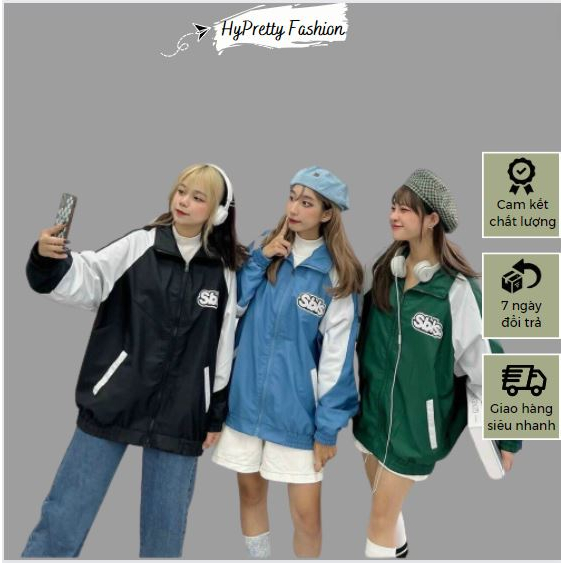 Áo khoác dù logo Sbls unisex form rộng, áo gió nam 2 lớp cao cấp Symbolic Social Club HYPRETTY