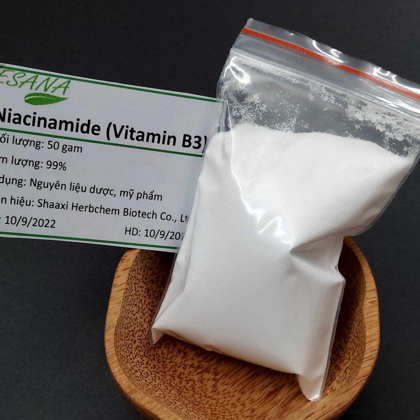 10g Bột Niacinamide 99% (vitamin B3, vitamin PP) cấp thực phẩm