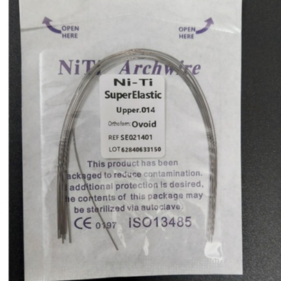 Gói 10 dây cung Niken Titan niềng răng, chỉnh hình răng NITI siêu co giãn
