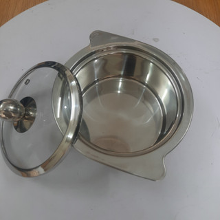 Nồi lẩu mini giá rẻ, nồi lẩu cô đơn, nồi lẩu 1 người, Xoong inox ăn lẩu 1 người