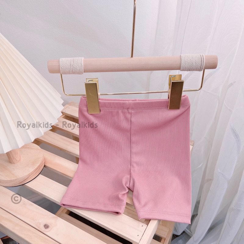 Quần đùi legging cho bé gái chất thun tăm lạnh co giãn 4c | BigBuy360 - bigbuy360.vn