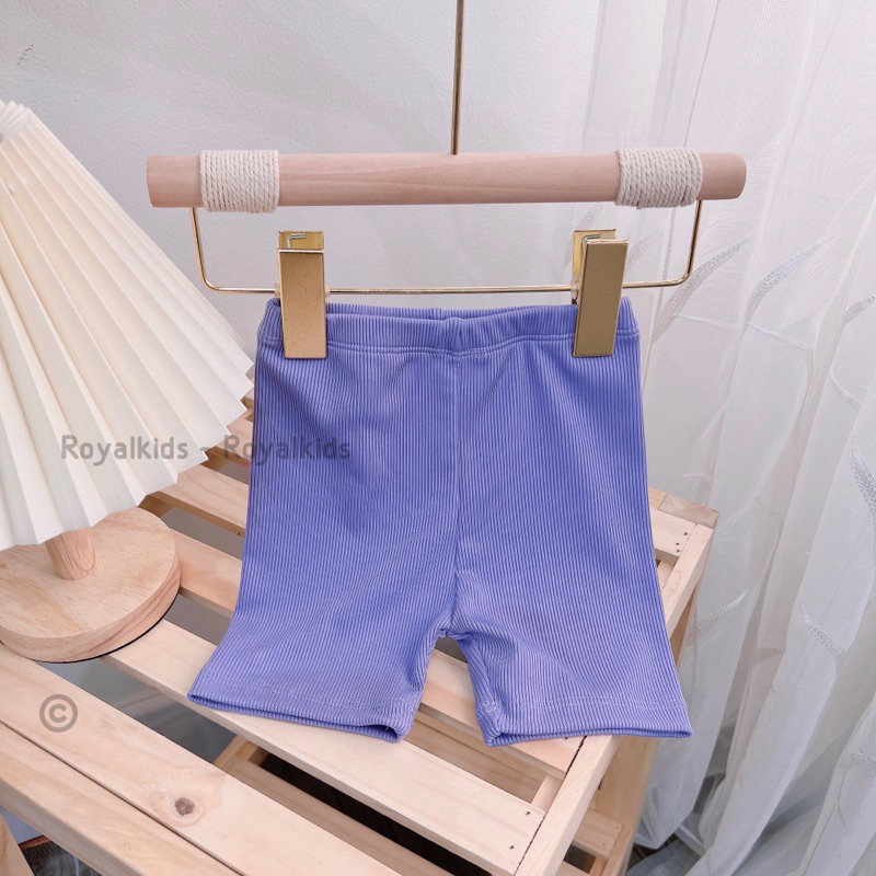 Quần đùi legging cho bé gái chất thun tăm lạnh co giãn 4c | BigBuy360 - bigbuy360.vn