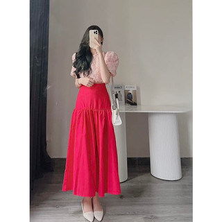 Set áo hoa nổi + cv xoè theo tone by Samhyewear