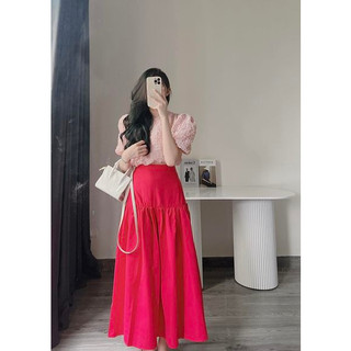 Set áo hoa nổi + cv xoè theo tone by Samhyewear