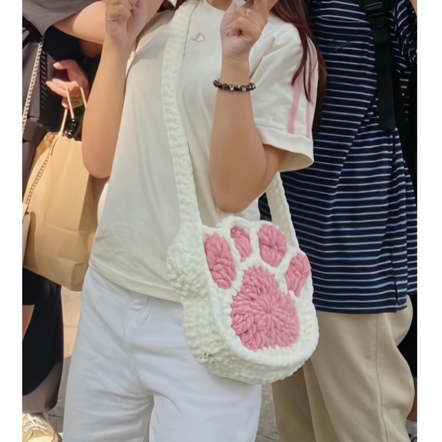 Túi len chân mèo