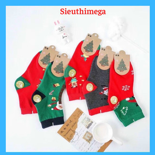 Tất/ vớ cổ cao cho trẻ em hoạ tiết giáng sinh Noel