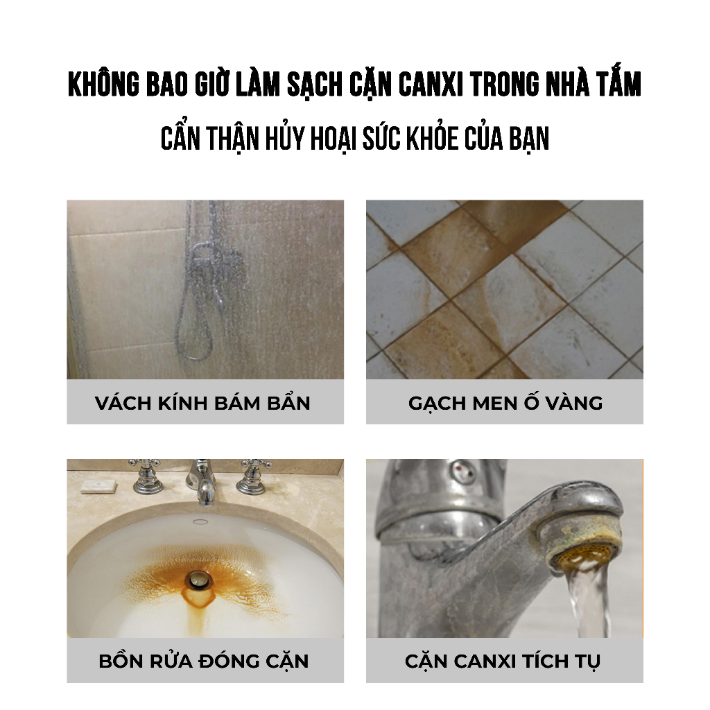 Tẩy cặn canxi inox nhà tắm Juliplus đa năng, dung dịch siêu tẩy rửa cặn bám trên vòi sen, vệ sinh vách kính. Chai 500ml