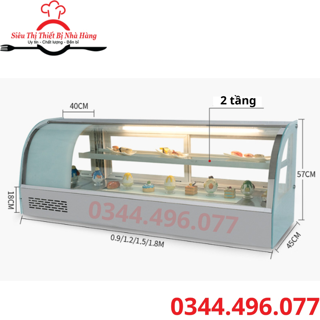 TỦ SUSHI-SASHIMI, tủ lạnh trưng bày sushi 2 tầng, tủ mát trưng bày bánh kem mini BẢO HÀNH 12 THÁNG.