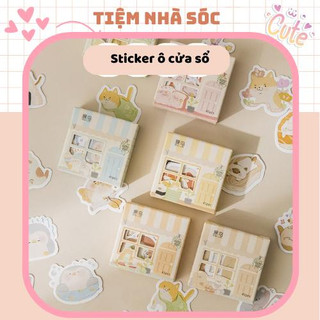Sticker ô cửa sổ 45 miếng cắt sẵn