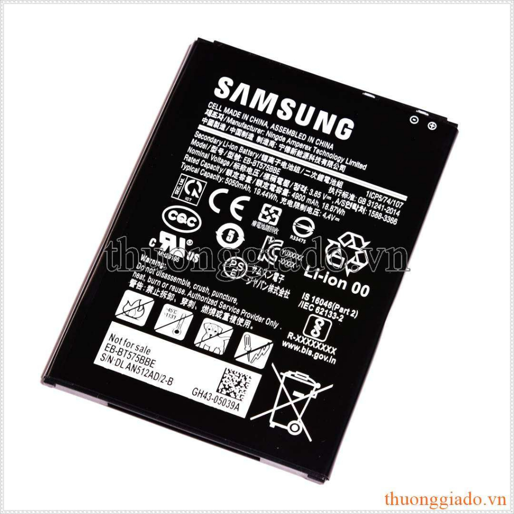 Thay pin Samsung Galaxy Tab Active 3, EB-BT575BBE, 4900mAh