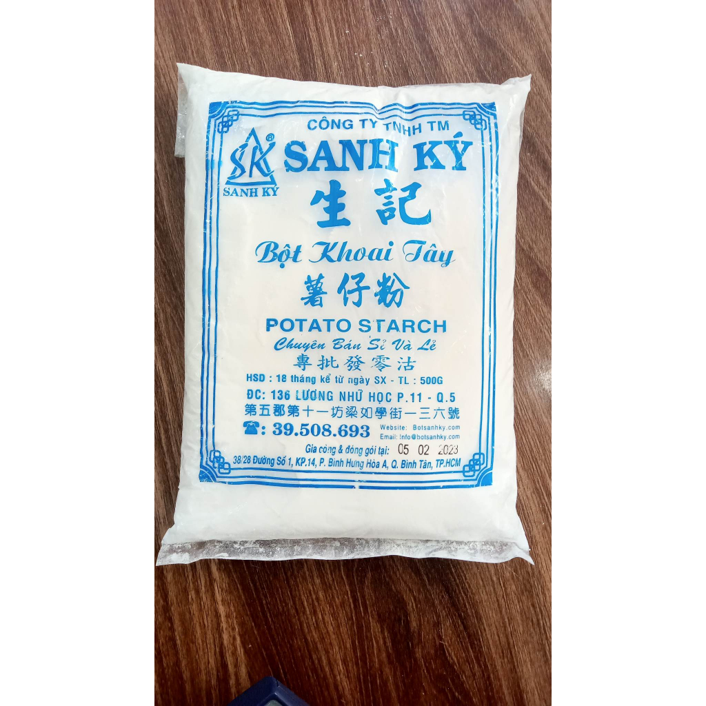Bột Khoai Tây Sanh Ký 500gr