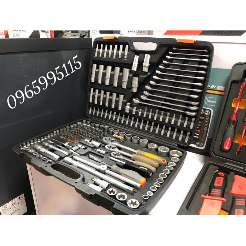 Bộ dụng cụ sửa chữa tổng hợp 216 chi tiết Sthor ST-58691