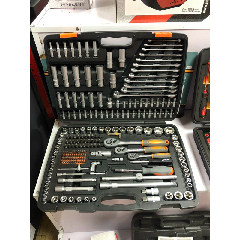 Bộ dụng cụ sửa chữa tổng hợp 216 chi tiết Sthor ST-58691
