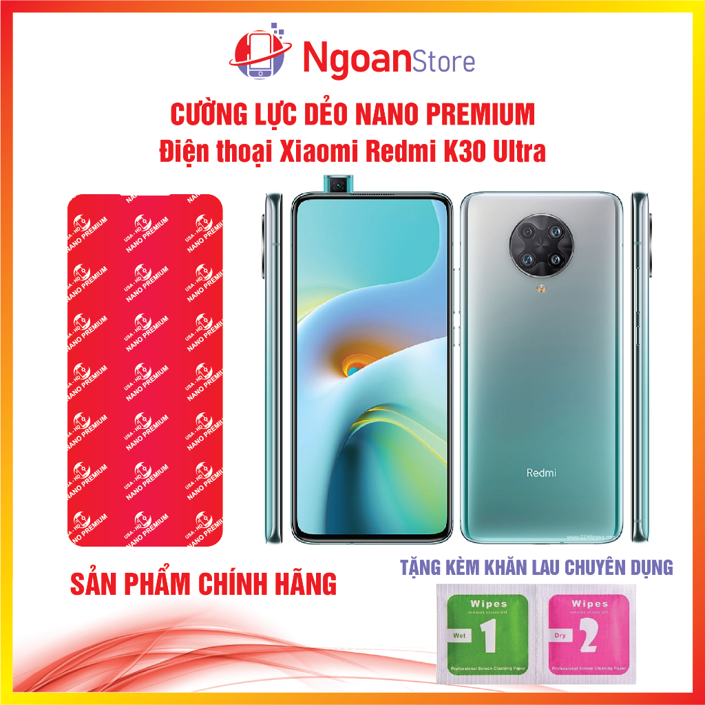 Cường lực dẻo Nano cho Điện thoại Xiaomi Redmi K30 Ultra - Ngoan Store