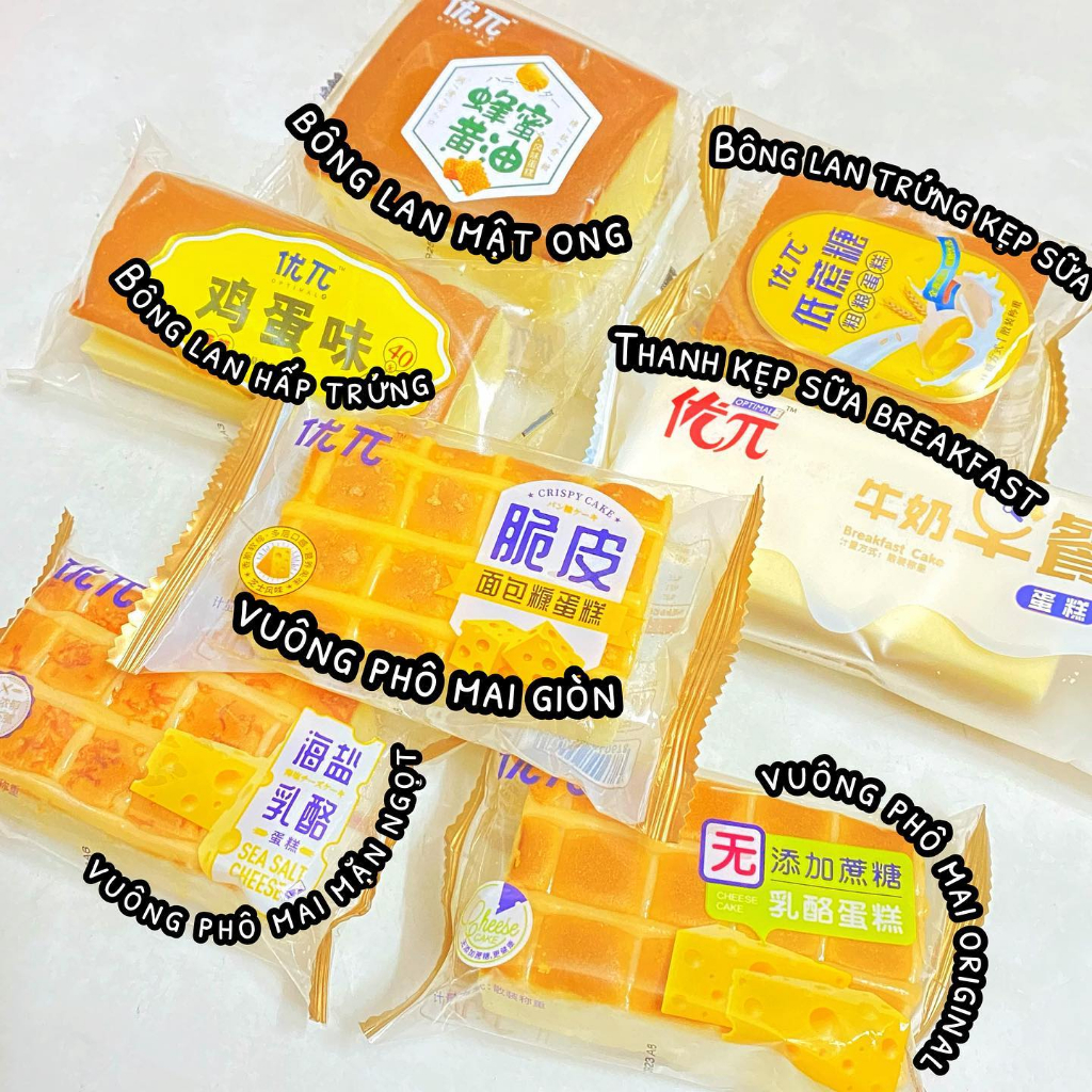 Bánh Đài Loan Mix Đủ Vị 1kg bánh ngon loại 1 chất lượng cao