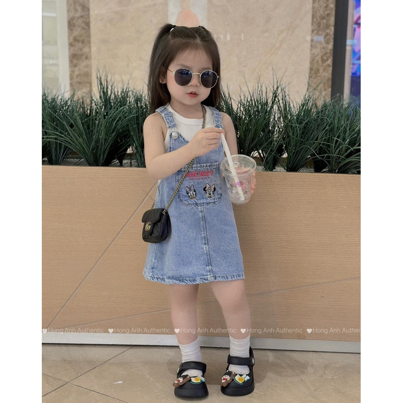 Set Mickey yếm bò kèm áo thun cho bé 8-25kg MẸ BÔNG 98