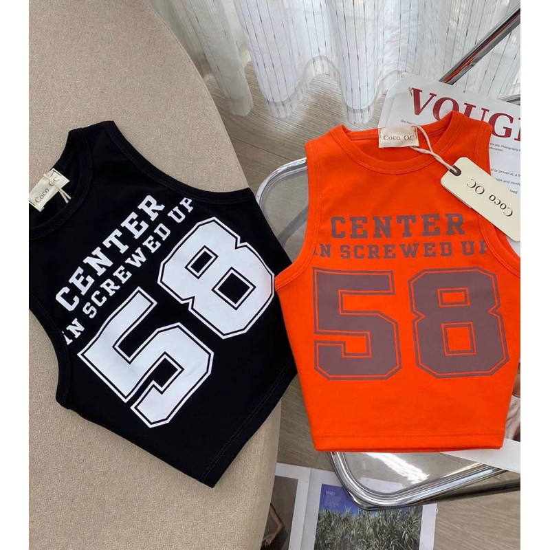 Áo Thun 3 Lỗ Croptop 58 CENTER Sát Nách ....