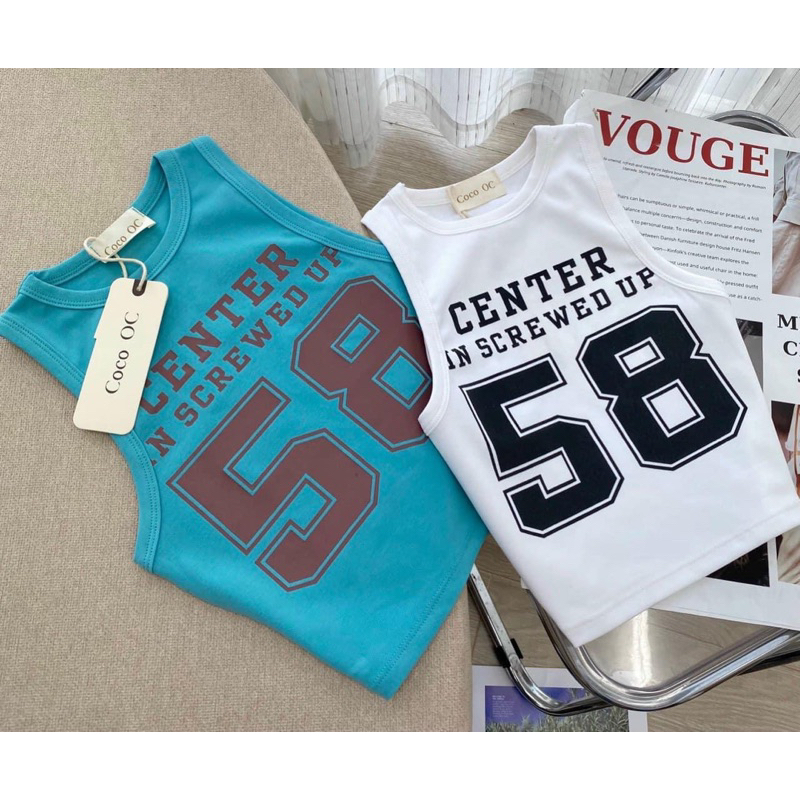 Áo Thun 3 Lỗ Croptop 58 CENTER Sát Nách ....