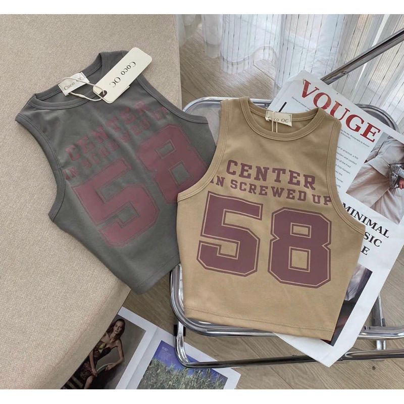 Áo Thun 3 Lỗ Croptop 58 CENTER Sát Nách ....