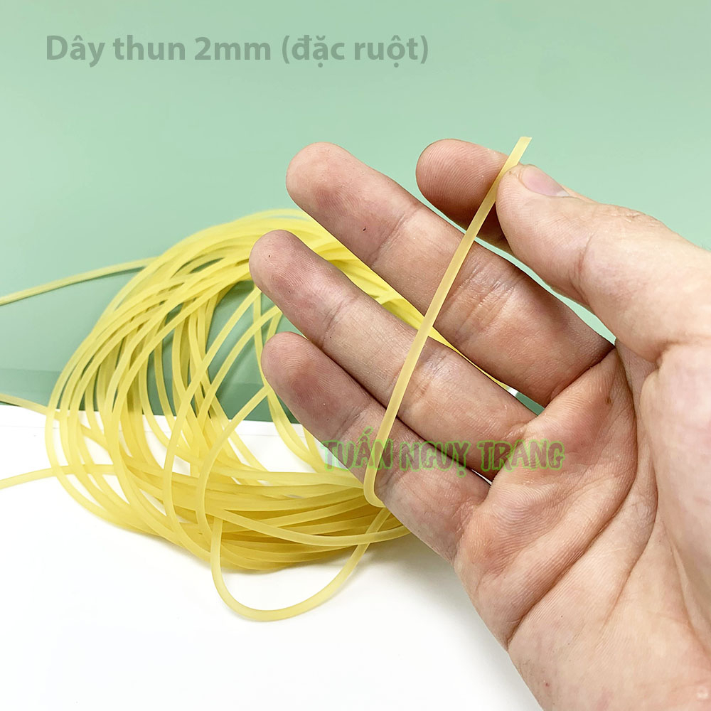 Sợi thun tròn đặc ruột không lỗ dây cao su cỡ nhỏ