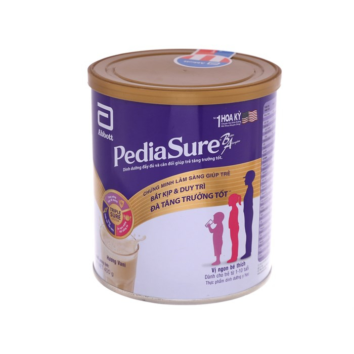 Sữa bột Abbott PediaSure B/A hương vani lon 400g- P.M MARKET