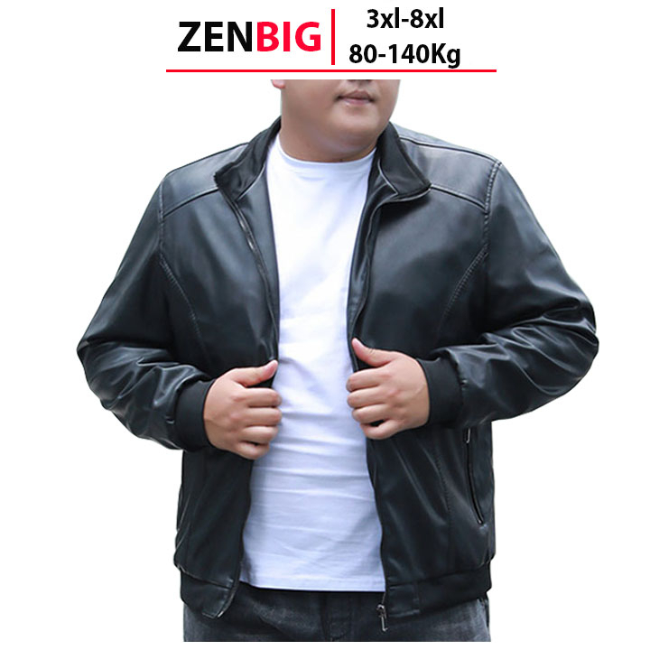 áo khoác da nam hàng big size cho người mập người béo từ 80-130kg