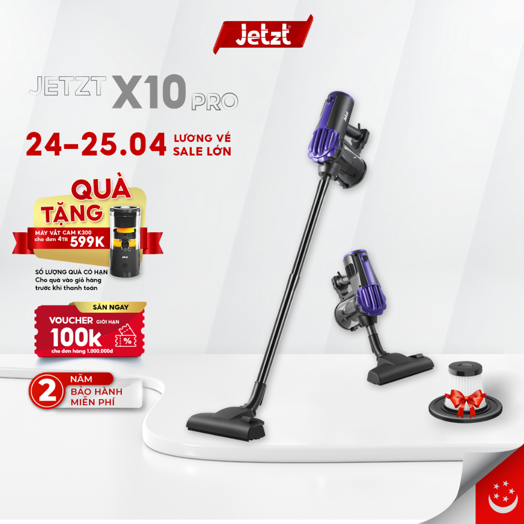 Máy hút bụi cầm tay có dây JETZT X10 PRO, hàng chính hãng