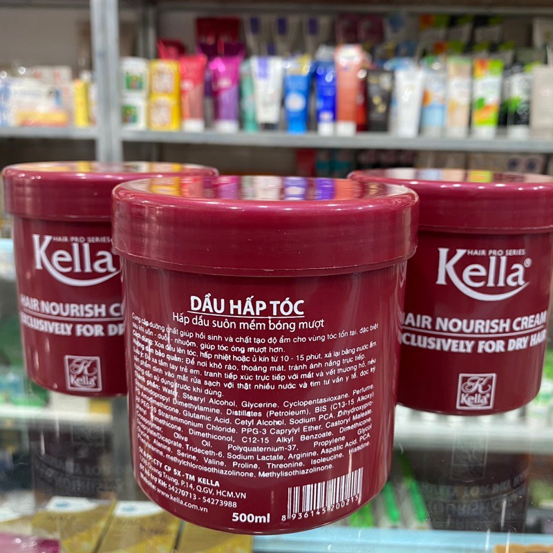 DẦU HẤP TÓC SUÔN MỀM BÓNG MƯỢT KELLA 500ML