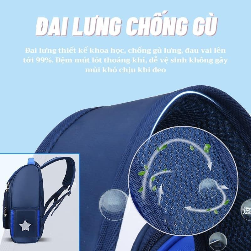 Balo Học Sinh Tiểu Học Cho Bé Gái Bé Trai Balo Gấu Trẻ Em Cấp 1 BABY Chống Gù,Có Phản Quang,Chống Thấm.]