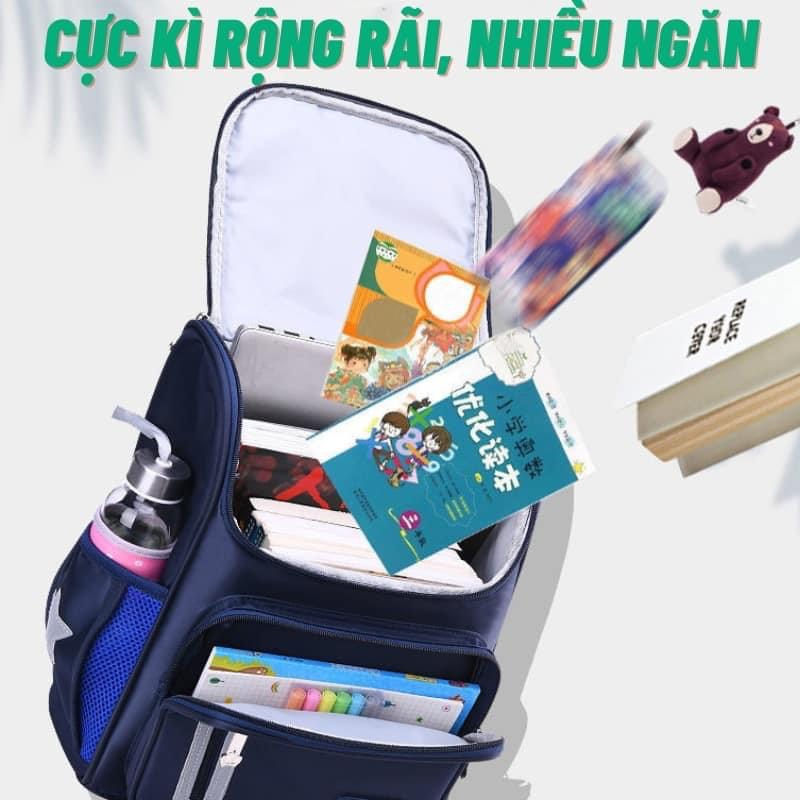 Balo Học Sinh Tiểu Học Cho Bé Gái Bé Trai Balo Gấu Trẻ Em Cấp 1 BABY Chống Gù,Có Phản Quang,Chống Thấm.]