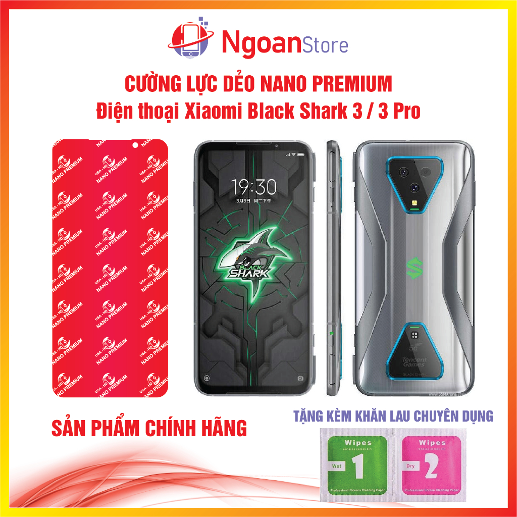 Cường lực dẻo Nano cho Điện thoại Xiaomi Black Shark 3 / 3 Pro - Ngoan Store