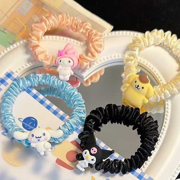 ⚡Dây Buộc Tóc Trong Suốt Họa Tiết Melody Kulomi Dễ Thương Dành Cho Nữ