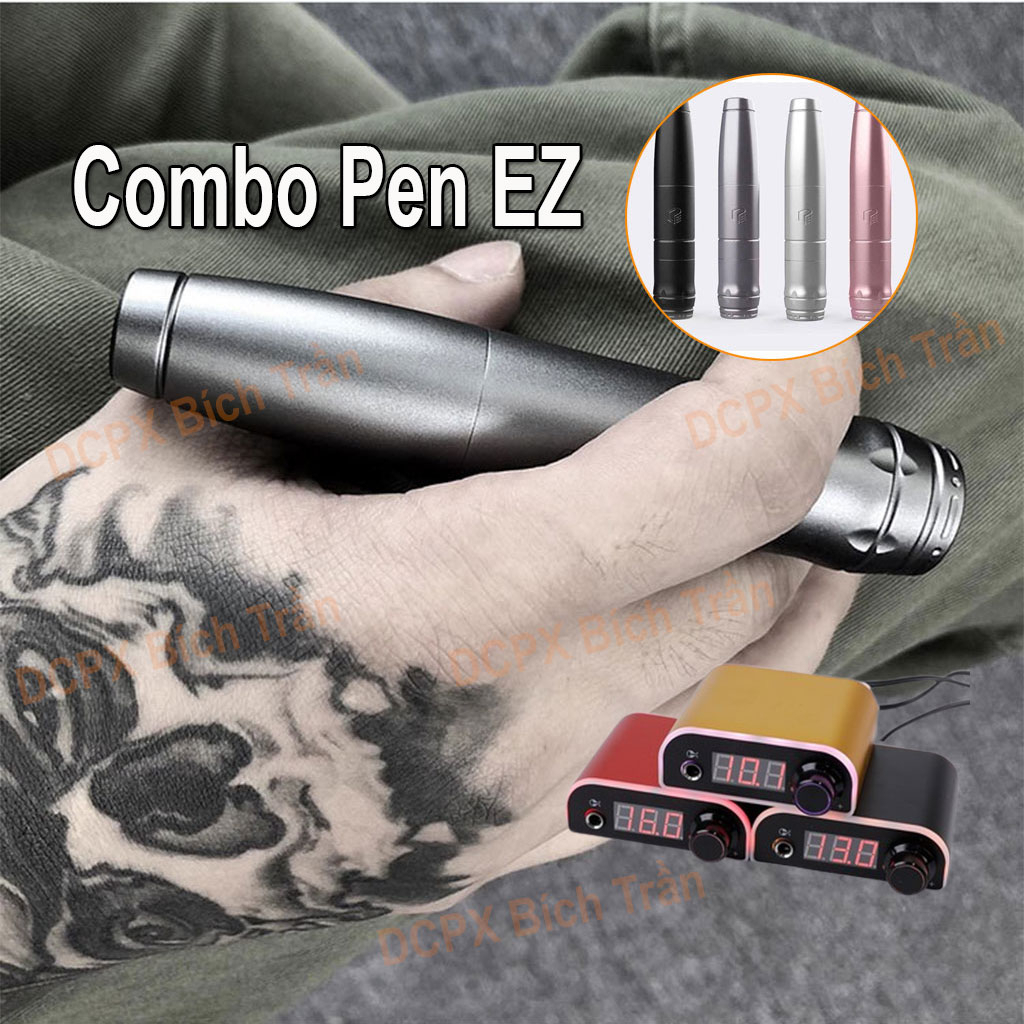 Máy Pen EZ Phun Xăm Môi TATTOO Chính Hãng, Máy Pen Mini Bảo Hành 6 Tháng